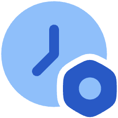 Clock Setting Bolt Nut Icon from Plump Flat Set