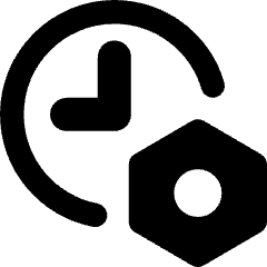 Clock Setting Bolt Nut Icon from Core Remix Set