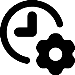 Clock Setting Gear Icon from Core Remix Set