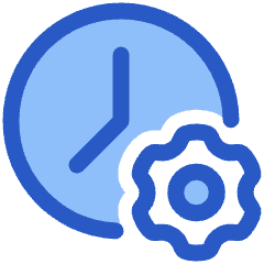 Clock Setting Gear Icon from Plump Duo Set