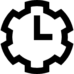 Clock Setting Icon from Sharp Line Set