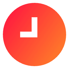 Clock Solo Icon from Sharp Gradient Set