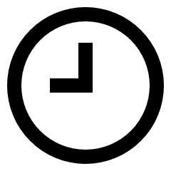 Clock Solo Icon from Sharp Line Set