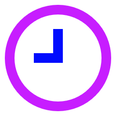 Clock Solo Icon from Sharp Neon Set