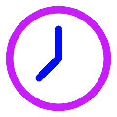 Clock Solo Icon from Plump Neon Set