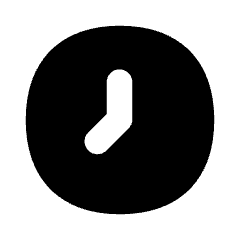 Clock Solo Icon from Flex Solid Set