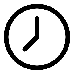Clock Solo Icon from Plump Line Set
