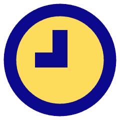 Clock Solo Icon from Sharp Pop Set