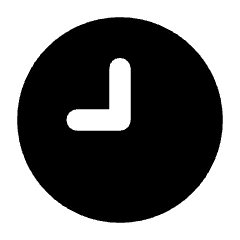 Clock Solo Icon from Core Solid Set