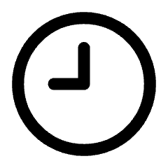 Clock Solo Icon from Core Line Set