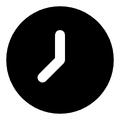 Clock Solo Icon from Plump Solid Set