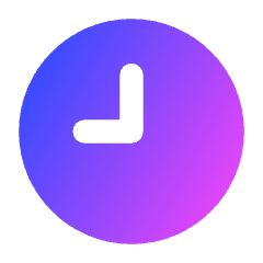 Clock Solo Icon from Core Gradient Set