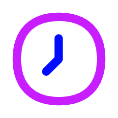Clock Solo Icon from Flex Neon Set