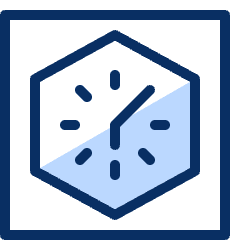 Clock Square Icon from Cyber Duotone Set