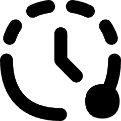 Countdown Timer Icon from Flex Solid Set