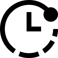 Countdown Timer Icon from Sharp Solid Set