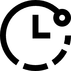 Countdown Timer Icon from Sharp Line Set