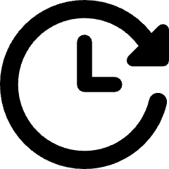 Fastforward Clock Icon from Core Solid Set