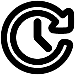 Fastforward Clock Icon from Plump Remix Set