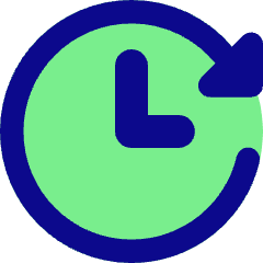 Fastforward Clock Icon from Core Pop Set