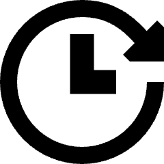 Fastforward Clock Icon from Sharp Remix Set