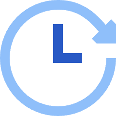 Fastforward Clock Icon from Sharp Flat Set
