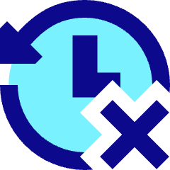 History Arrow Delete Icon from Sharp Pop Set