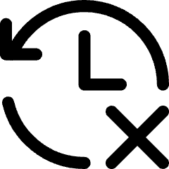 History Arrow Delete Icon from Core Line Set