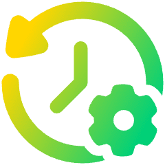 History Arrow Manage Icon from Plump Gradient Set