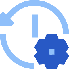 History Arrow Manage Icon from Sharp Flat Set