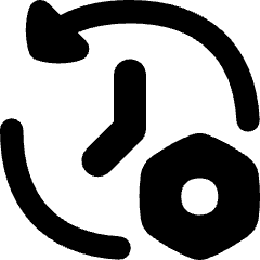 History Arrow Manage Nut Icon from Flex Remix Set