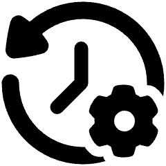 History Arrow Manage Icon from Plump Solid Set