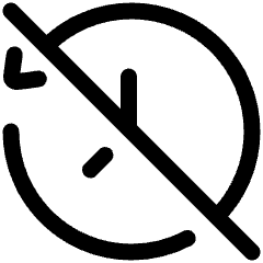 History Arrow Off Icon from Plump Line Set