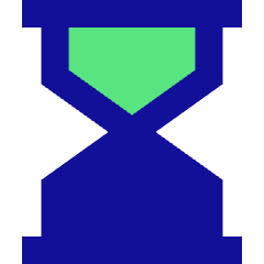 Hourglass Icon from Sharp Pop Set