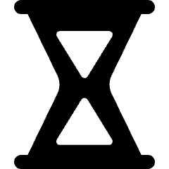 Hourglass 1 Icon from Ultimate Bold Set