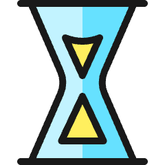Hourglass 1 Icon from Ultimate Colors Set