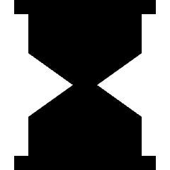 Hourglass Icon from Sharp Solid Set