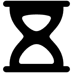 Hourglass Icon from Plump Solid Set