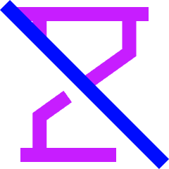 Hourglass Disabled Icon from Sharp Neon Set