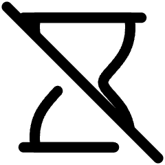 Hourglass Disabled Icon from Plump Line Set