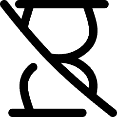 Hourglass Disabled Icon from Flex Line Set