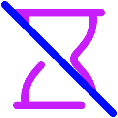 Hourglass Disabled Icon from Plump Neon Set