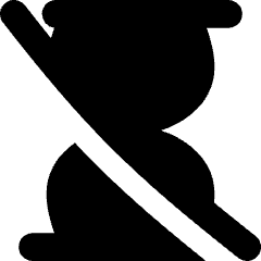 Hourglass Disabled Icon from Flex Solid Set
