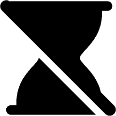 Hourglass Disabled Icon from Plump Solid Set