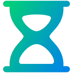 Hourglass Icon from Plump Gradient Set