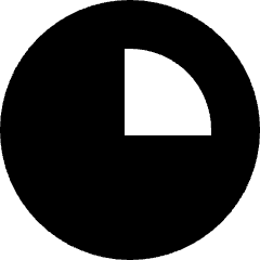 Loader Progress Bar Count 25 Icon from Sharp Solid Set