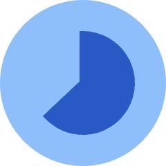 Loader Progress Bar Count 63 Icon from Sharp Flat Set