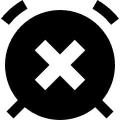 Remove Alert Clock Icon from Sharp Solid Set