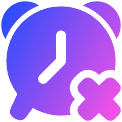 Remove Alert Clock Icon from Plump Gradient Set