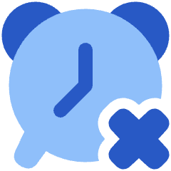 Remove Alert Clock Icon from Plump Flat Set